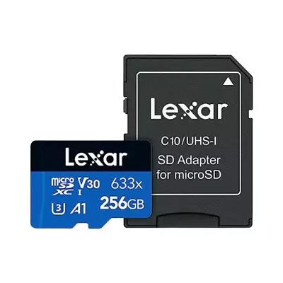 Lexar High-Performance 633x 64GB MicroSD UHS-I Memory Card thumbnail