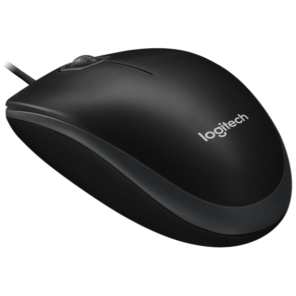 Logitech B100 Optical USB Mouse - Laptop
