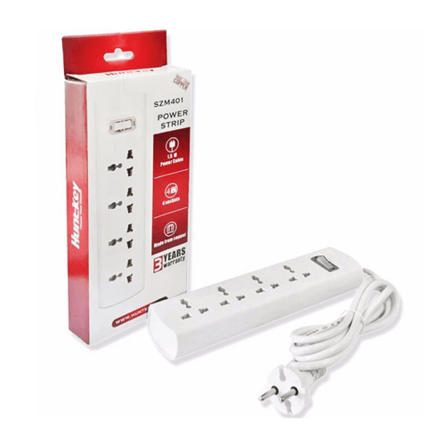 Huntkey SZM401 4 Port Socket 2Core Cable Power Strip - Component