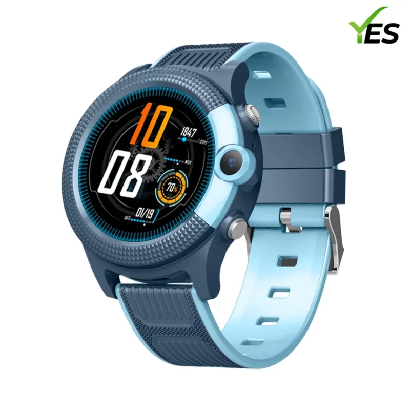 YES Kids Guard Smartwatch – 4G GPS Tracker, SOS & Waterproof Video Call Watch for Children – Blue - Smart Watch