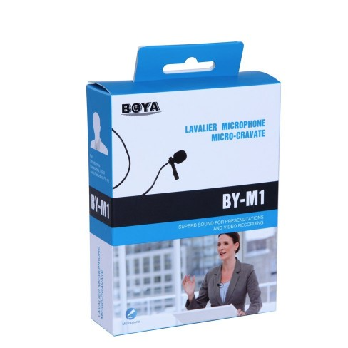 Boya BY-M1 Omnidirectional Lavalier Microphone (Original) thumbnail