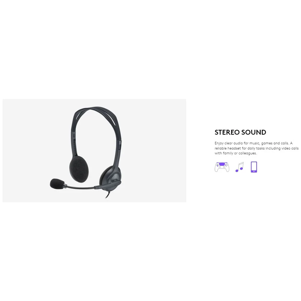 Logitech H111 STEREO Headset (One port) thumbnail