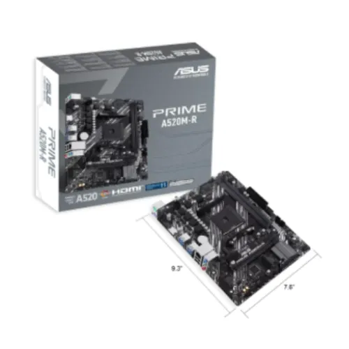Asus PRIME A520M-R AM4 micro ATX Motherboard - Motherboard