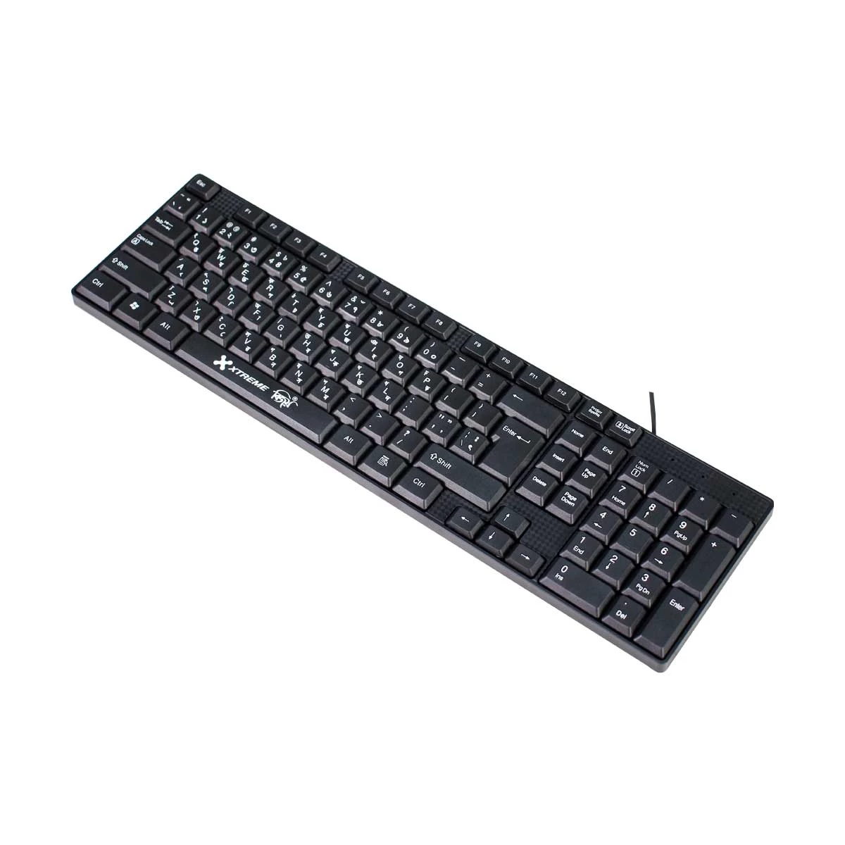 Xtreme KB6109 Black Wired Keyboard with Bangla thumbnail