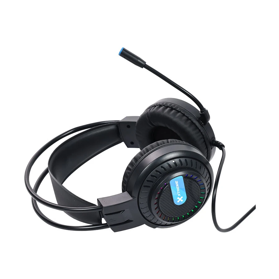 Xtreme K502C RGB Black USB Wired Gaming Keyboard, Mouse, Mouse Pad & Headphone Combo with Bangla thumbnail