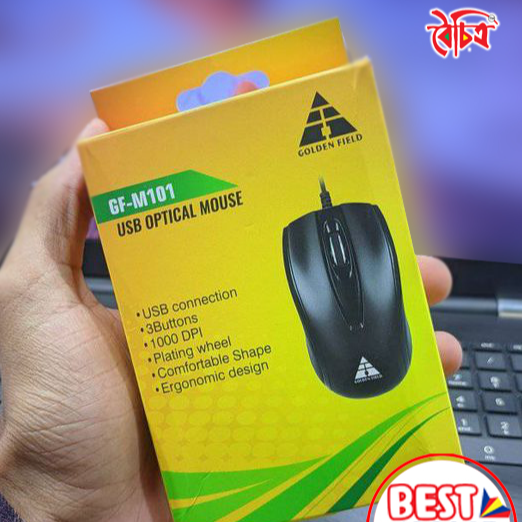Golden Field GF-M101 USB Optical Mouse thumbnail