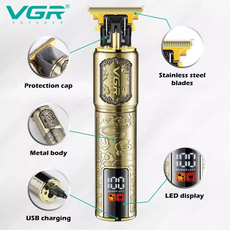 VGR V-073 Professional Hair Trimmer with LED Display thumbnail